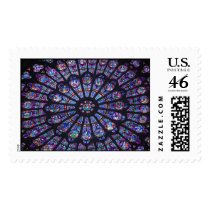 Notre Dame Rose Window Stamp