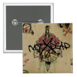 NOTxDEAD logo pin buttons
