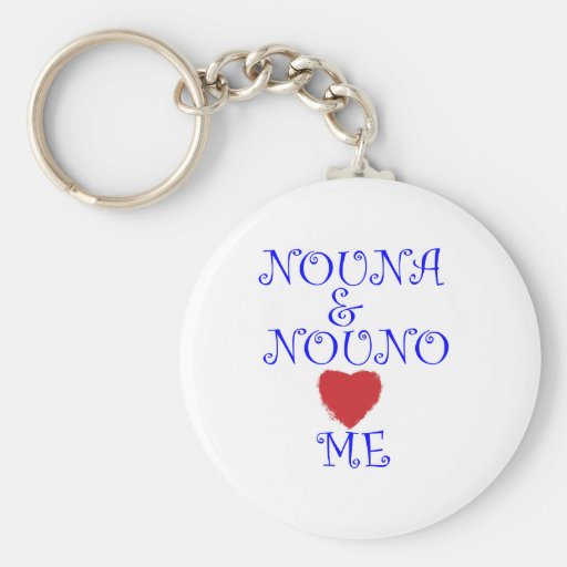 NOUNA AND NOUNO LOVE ME KEYCHAIN