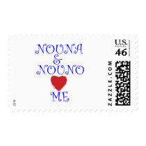 NOUNA AND NOUNO LOVE ME STAMP