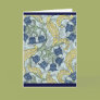 Nouveau Blue Flowers Greeting Cards Nouveau Blue Flowers Greeting Cards
