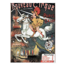 Nouveau Cirque Revuew Hippique Retro Theater postcards