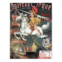 Nouveau Cirque Revuew Hippique Retro Theater Postcards