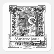 Nouveau Ex-Libris Bookplate Stickers