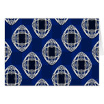 Nouveau Eye Checkerboard Cobalt Greeting Cards