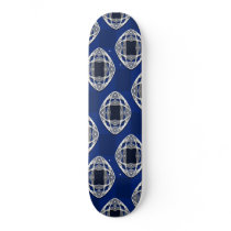 Nouveau Eye Checkerboard Cobalt skateboards by JaZilla Nouveau Eye Checkerboard Cobalt skateboards