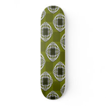 Nouveau Eye Checkerboard Olive Skateboard