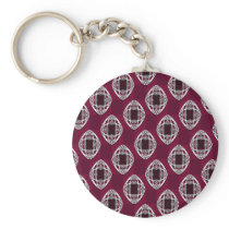 Nouveau Eye Checkerboard Plum Rouge Keychains