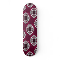 Nouveau Eye Checkerboard Plum Rouge Custom Skateboard