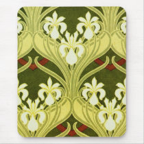 Nouveau in Spring Green mousepads