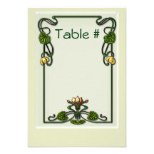 Nouveau Lilies (Table Numbers) Announcement