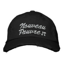 Nouveau Pauvre (Poor) - SRF Embroidered Hat