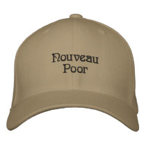 Nouveau Poor embroidered hats