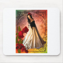 NOUVEAU ROSE MOUSEPADS