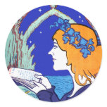 Nouveau Vintage Advertising: Oracions Round Sticker