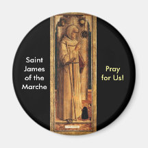Nov 28 St. James of the Marche Refrigerator Magnet