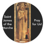 Nov 28 St. James of the Marche Round Sticker