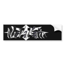 Nova Kain chaotic b/w Sticker bumper stickers by Andrew_Breer Nova Kain chaotic b/w Sticker bumper stickers