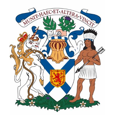 Nova Scotia Coat of Arms T-shirt by FlagTshirts