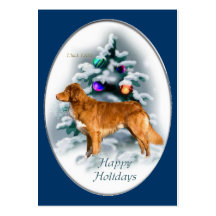 Nova Scotia Duck Tolling Retriever Christmas Gifts Business Card Templates