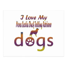Nova Scotia Duck Tolling Retriever designs Postcards