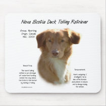 Nova Scotia Duck Tolling Retriever History Design mousepads by GreyWolfCreation Nova Scotia Duck Tolling Retriever History Design mousepads
