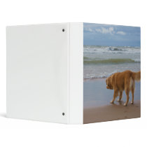 Nova Scotia Duck Tolling Retriever Ocean Cautious Vinyl Binders