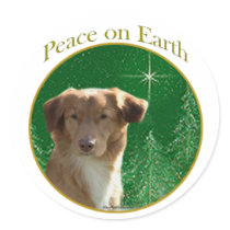 Nova Scotia Duck Tolling Retriever Peace Sticker