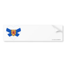Nova Scotia Flag Heart bumper stickers by Vexillophile Nova Scotia Flag Heart bumper stickers