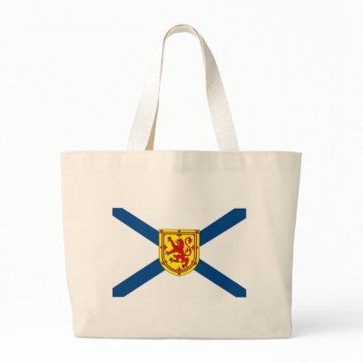 Nova Scotia Flag Tote Bag by FlagTshirts