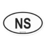 Nova Scotia "NS" Oval Stickers