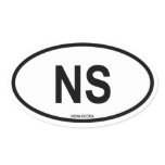 Nova Scotia "NS" Oval Stickers