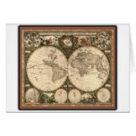 Nova totius terrarum orbis tabula auctore greeting cards
