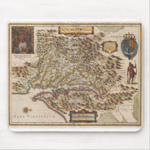 Nova Virginiae Tabula 1630 Henricus Hondius Map Mouse Pads