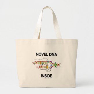 Novel DNA Inside (Molecular Biology Humor) Bag