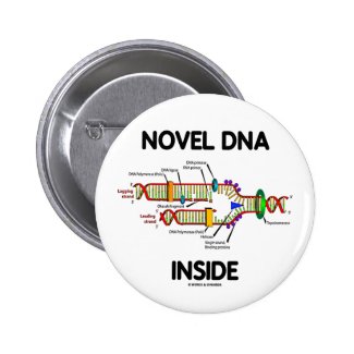 Novel DNA Inside (Molecular Biology Humor) Buttons