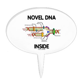 Novel DNA Inside (Molecular Biology Humor) Cake Pick