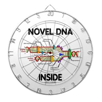 Novel DNA Inside (Molecular Biology Humor) Dartboard With Darts