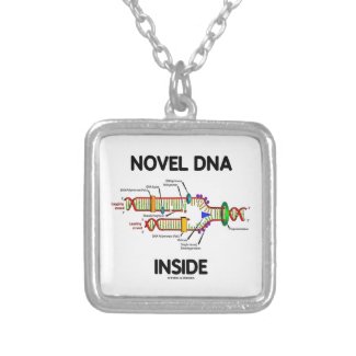 Novel DNA Inside (Molecular Biology Humor) Custom Necklace