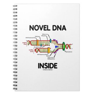 Novel DNA Inside (Molecular Biology Humor) Spiral Notebooks