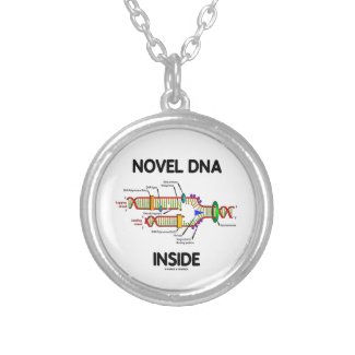 Novel DNA Inside (Molecular Biology Humor) Pendant