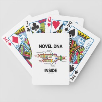 Novel DNA Inside (Molecular Biology Humor) Bicycle Playing Cards
