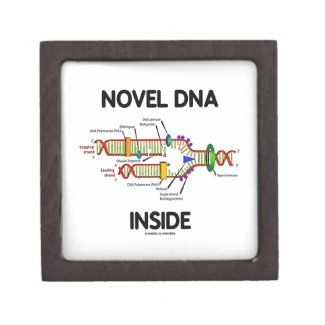 Novel DNA Inside (Molecular Biology Humor) Premium Jewelry Box