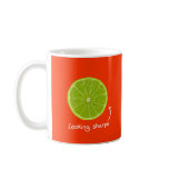 novelty "looking sharpe" lime mug