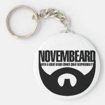 Novembeard for Beards Keychain