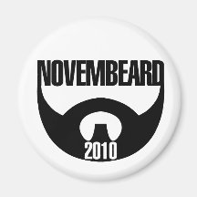 Novembeard Fridge Magnet