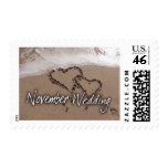 November Beach Destination Wedding - Customized Stamps
