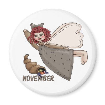 November Fairy Refrigerator Magnet by claudiascorner