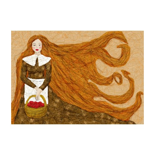 November girl apron