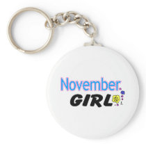 November Girl Keychain